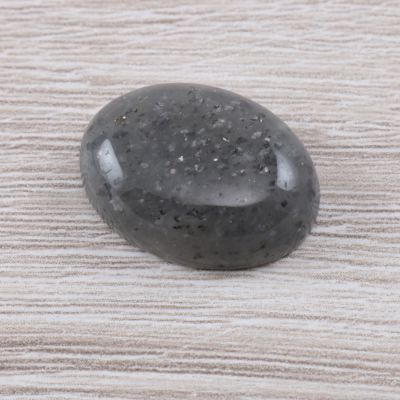 Czarny kamień słoneczny kaboszon owal 20x15 mm KSŁ0104
