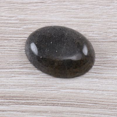 Czarny kamień słoneczny kaboszon owal ok. 20x15 mm KSŁ0106