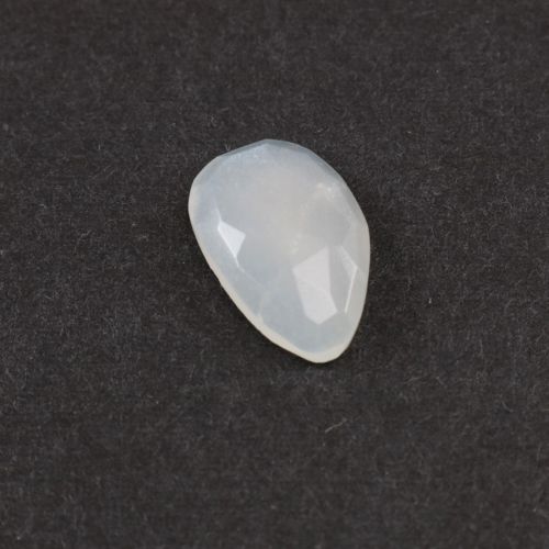 Kamień księżycowy biały satynowy 14x9 mm KKS2438