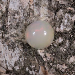 Opal z Etiopii okrągły kaboszon fi 6,09 mm OPA0551