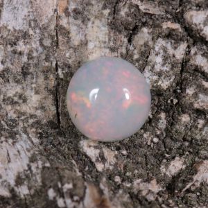Opal z Etiopii okrągły kaboszon fi 6,38 mm OPA0561